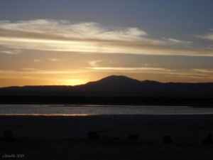 Sonnenuntergang Uyuni Bolivien